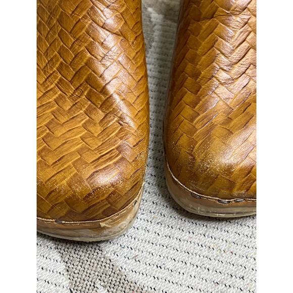 Olof Daughters Wooden Leather Clogs by Ulla made in Finland, size 38/ US 7.5 - Picture 14 of 14